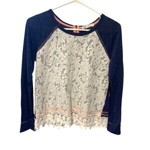 Y2K Vintage Jolt Womens Size Medium Long Sleeve Tshirt Pull OVer 1/4 back Zip La